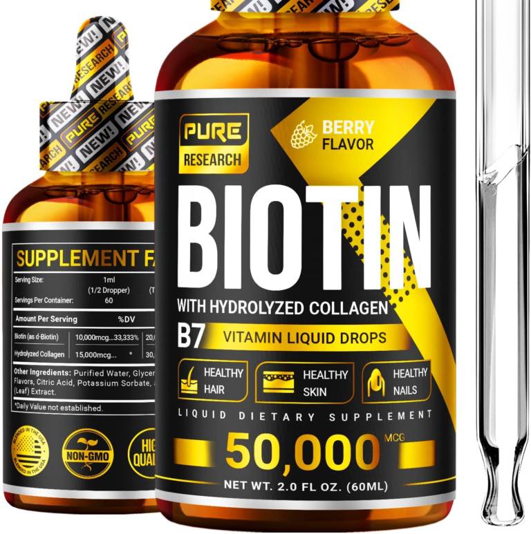 Pure Research Liquid Biotin Drops – Pure Research | Perform Your Best ...